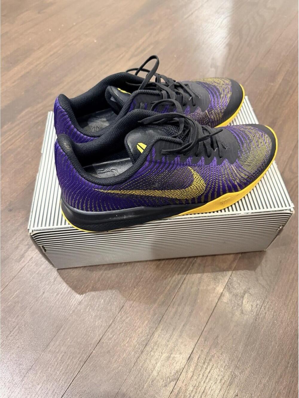 Nike Kobe KB Mentality 2 Fierce Purple Yellow Size 9.5 Lightly Used See Pics 🔥 - Picture 5 of 9